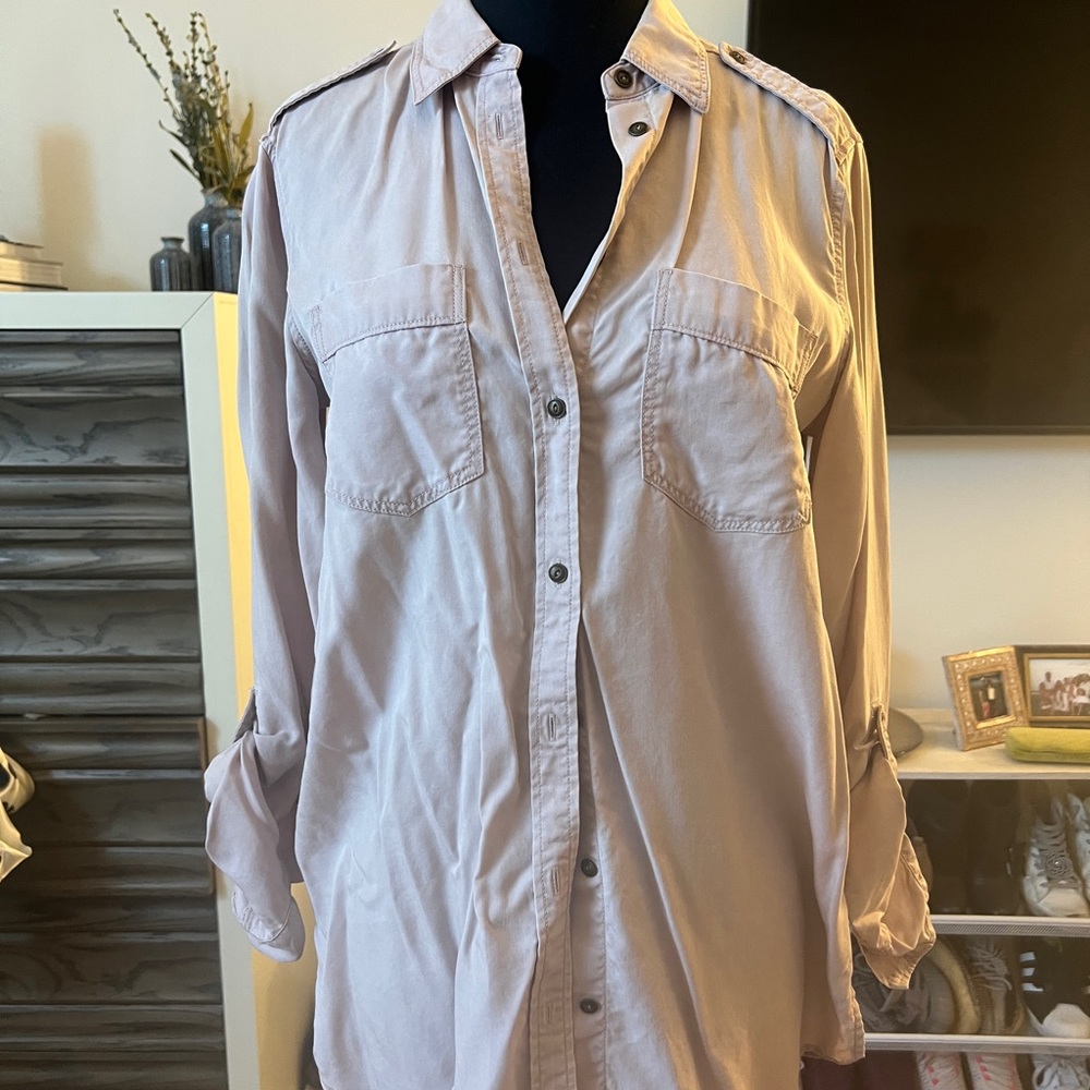 Express Blush Boyfriend Shirt